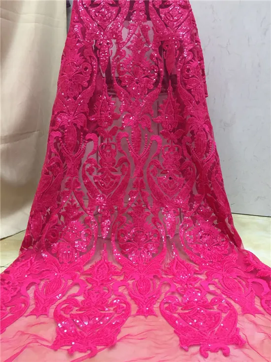 

Dark blue African Velvet Lace Fabric High Quality Embroidery Sequins Nigerian Lace Fabric For African fFrench Tulle Lace