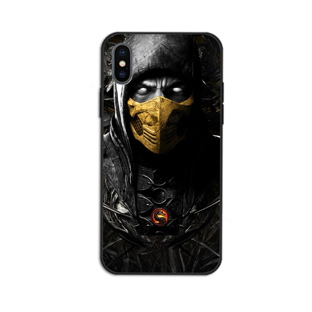 Mortal Kombat 11 роскошный мягкий ТПУ силиконовый чехол fundas для iphone 8 7 6 6s plus X Xr Xs Xmax 5 5S se