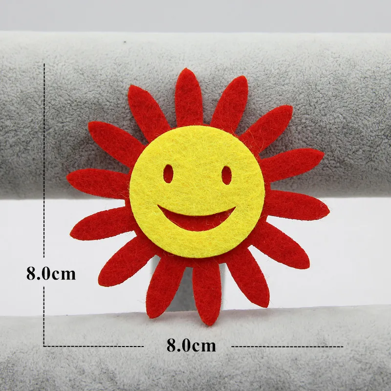 Горячая Распродажа 5 шт. милый цветок не разрезает валяние стен украшение для