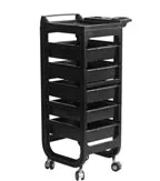 Хорошее качество тележка для салона с 5 корпусами и большими колесами бесплатная