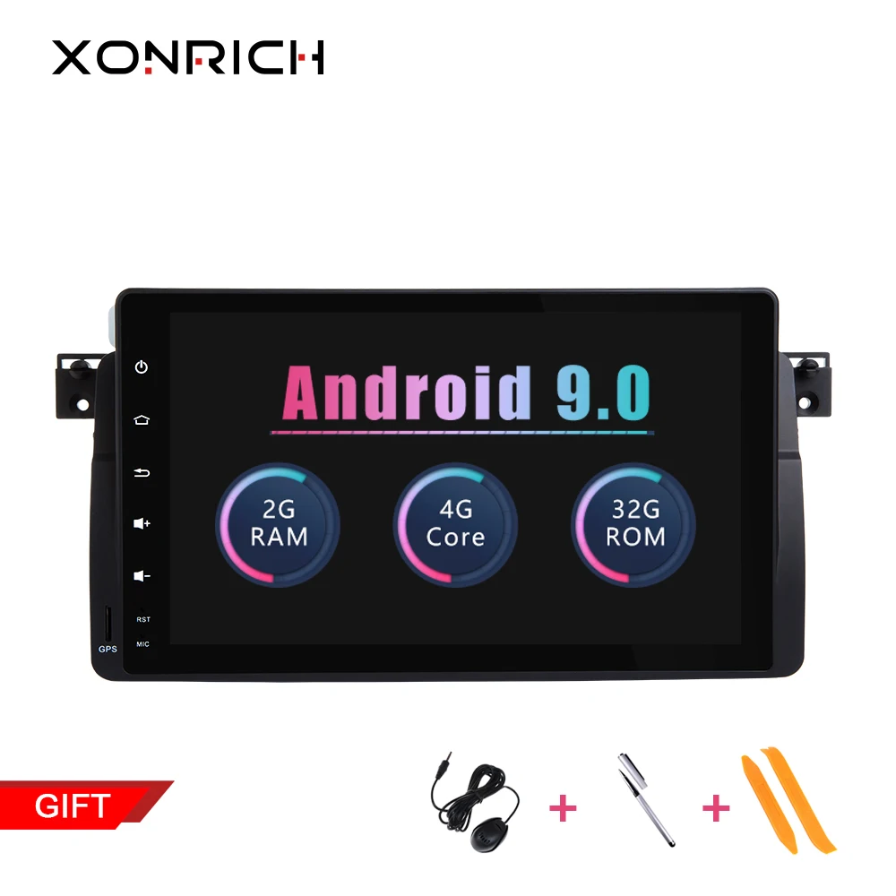 Автомобильный мультимедийный плеер Xonrich 1 Din Android 9 0 для BMW E46 M3 Rover 75 купе навигация