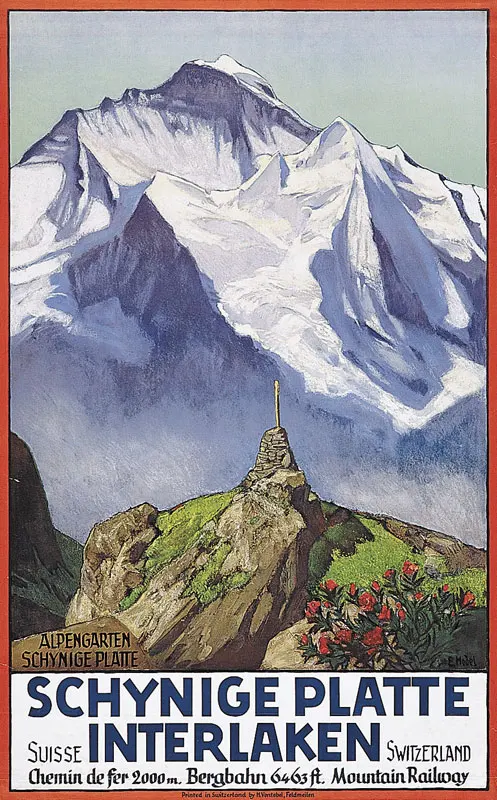 Швейцария Бернские туристические постеры Brienz Облепиха бан путешествия