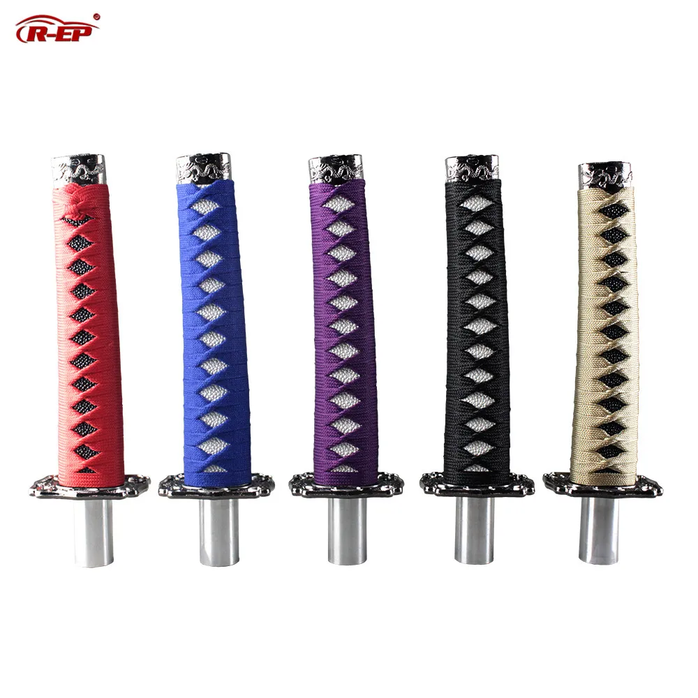 R-EP Car Universal Samurai Sword Shift Knob 25CM Katana Gear Knob for Automobile Spare Part