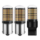 1 шт. T20 7440 W21W светодиодный лампы 3014 144smd светодиодный CanBus без ошибок 1156 BA15S P21W BAU15S PY21W светодиодный светильник для поворотов светильник при отсутствии флэш-памяти