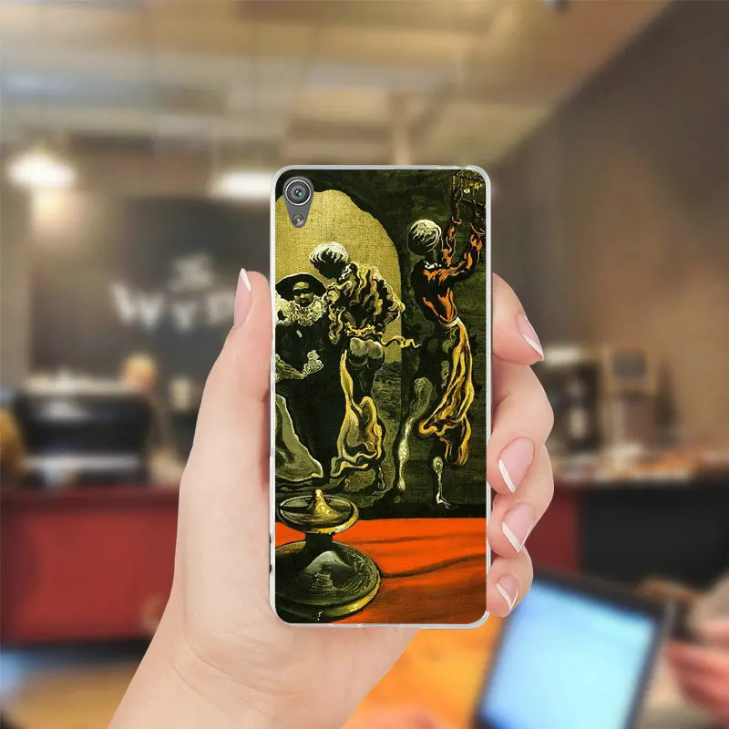 Salvador Dali абстрактного искусства Мягкие TPU силиконовая случаи телефона для Sony Xperia XZ