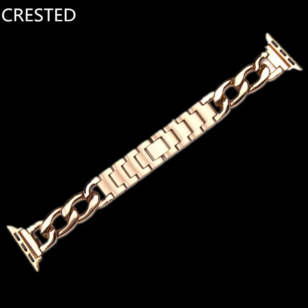 Ремешок из нержавеющей стали для Apple Watch band браслет watch 5 4 3 44 мм 40 iwatch 38 | Наручные