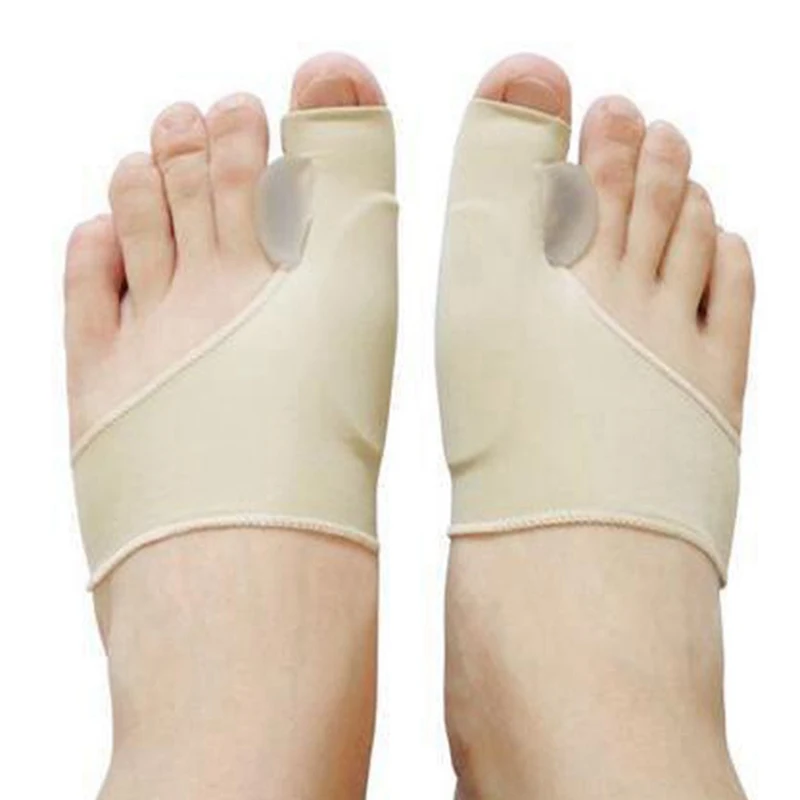 2pcs Toe Orthopedic Foot Correction Toes Separator Pedicure Silicone Socks Hallux Valgus Corrector Braces Feet Care | Красота и