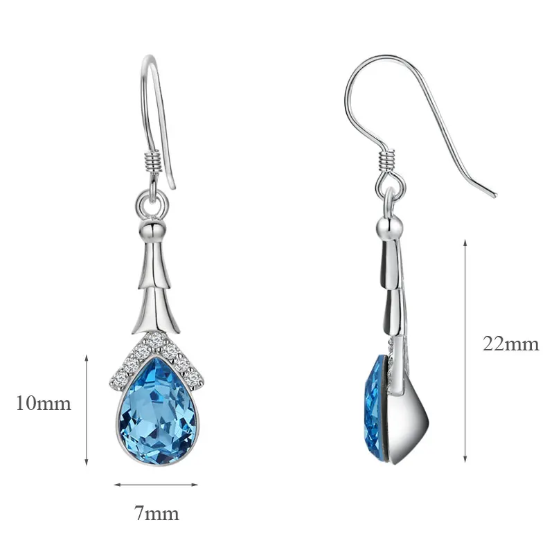 Sa silverage Настоящее стерлингового серебра 925 Висячие серьги |