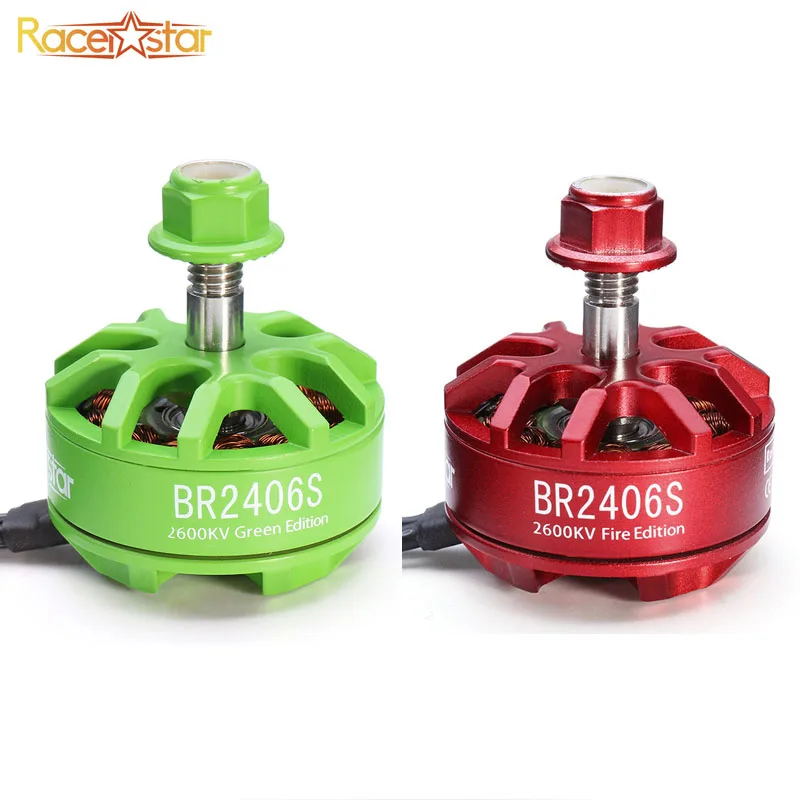 Racerstar 2406 BR2406S Green Edition 2600KV 2 4S бесщеточный двигатель для Fire X220 250 280 300 гоночный