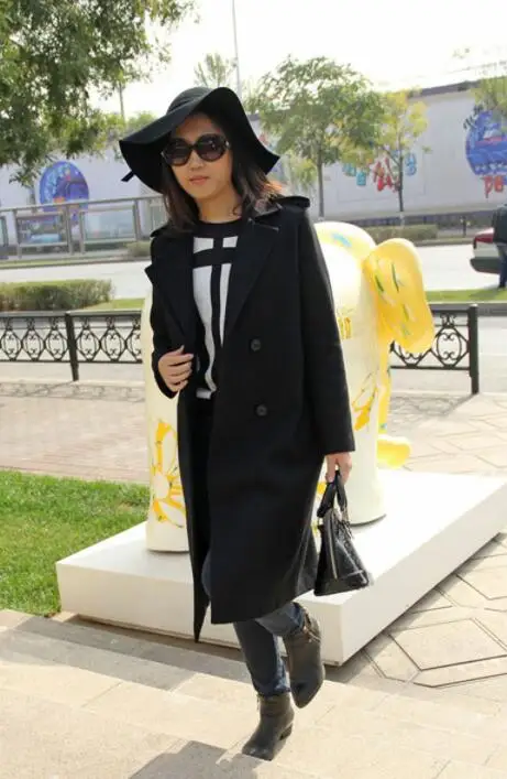 

2020 winter long wool coat women overcoat casaco feminino abrigos mujer invierno jaqueta feminina manteau femme spring black