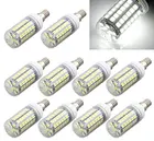 10 x E14 Bombilla Lampara Foco 69 светодиодный 5050 SMD 9W 6500K AC220V Luz Blanco