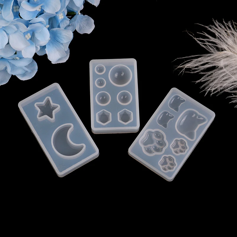 1pcs Cat claw moon star heart Liquid silicone mold DIY resin pendant necklace molds | Дом и сад
