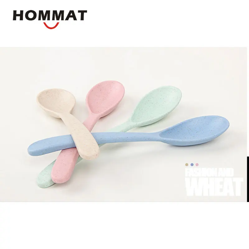 3pcs/set Eco Outside Portable Wheat Straw Plastic Dinnerware Set Nontoxic Flatware Scoops Fork Camping Travel Tableware | Дом и сад