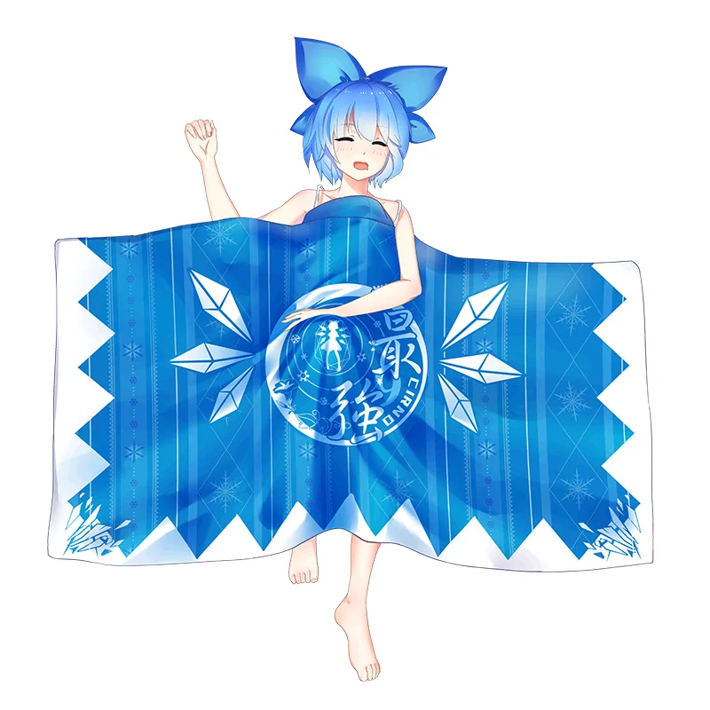 Плащ для косплея Аниме TouHou Project Cirno плащ с капюшоном удобное одеяло девушек в