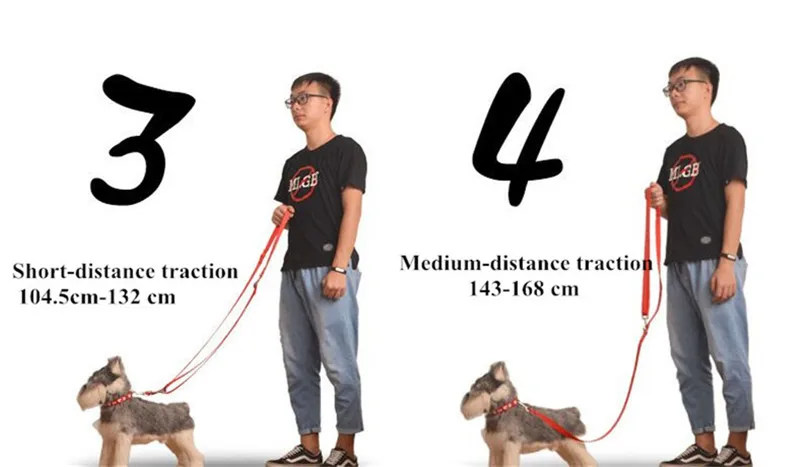 Многофункциональные поводки для домашних животных собак с двойным поводком