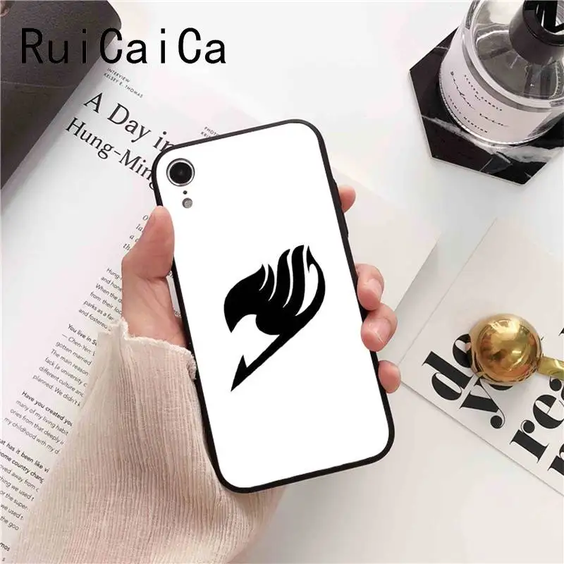 Чехол для iPhone 6S 6plus 7 7plus 8 8Plus X Xs MAX 5 5S XR с логотипом аниме манги Феи хвоста Ruicaica |