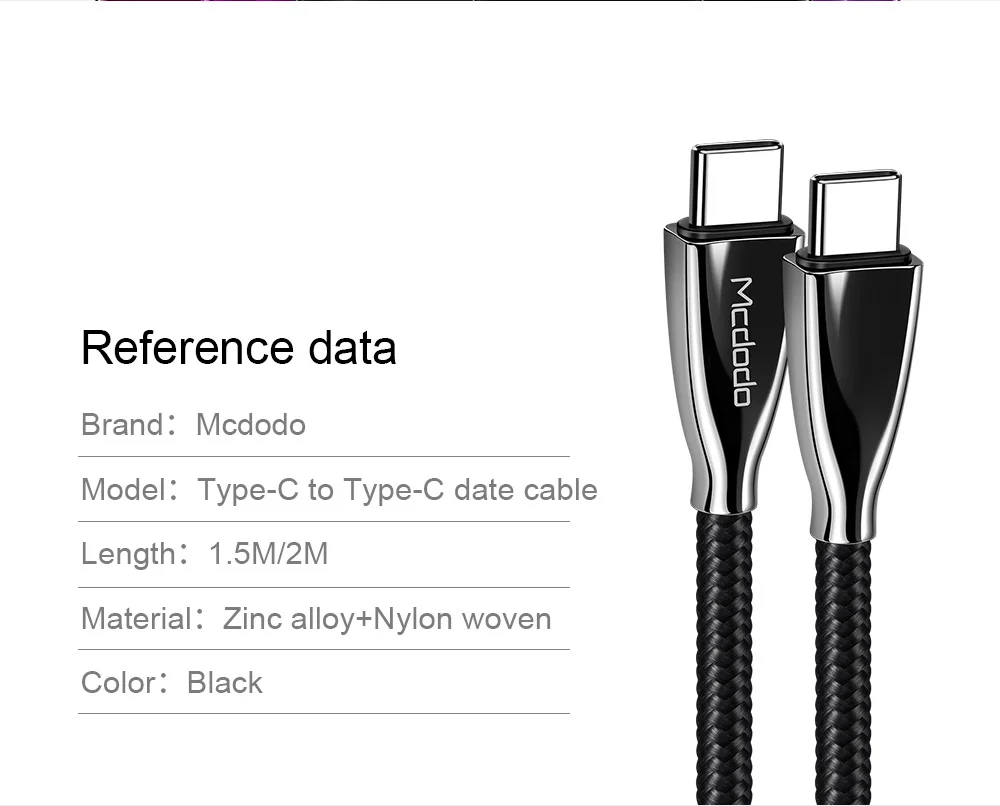 Mcdodo 60 Вт Тип usb C MacBook USB C кабель для samsung Galaxy S9 S8 PD QC4.0 3A Быстрая зарядка для huawei OPPO Тип передавать данные и зарядные устройства