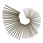 Сверло из кобальта M35, 50 шт., 1-3 мм, HSS, нержавеющая сталь, специальная прямая ручка, металлическая пластина, сверлильное отверстие