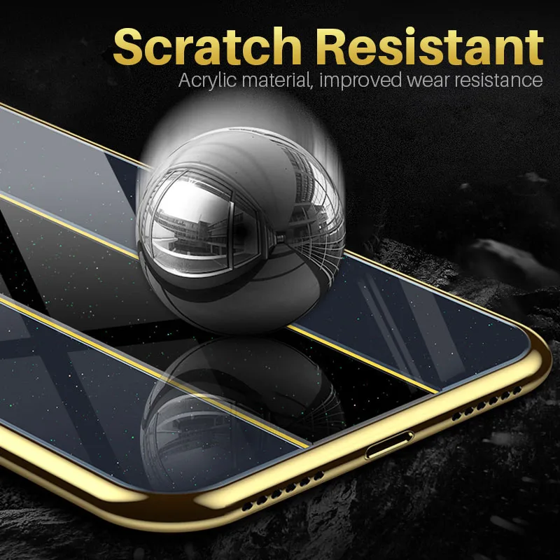 Чехол KUULAA для iPhone X роскошный стеклянный чехол телефона Porsche тонкий ударопрочный