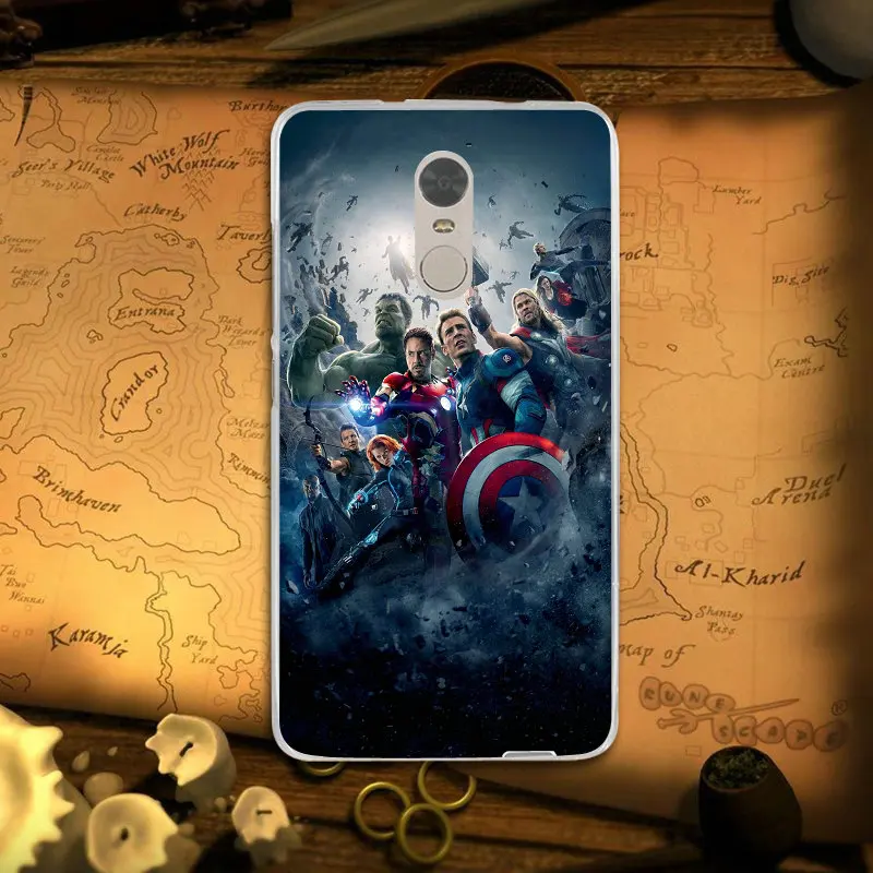 С изображением героев фильма Марвел мстители для Xiaomi mi Red Note 3 S 4 4X 4A 5 5S 5A 6 6X 6A 8 A1 Pro