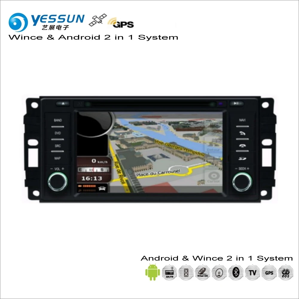 YESSUN для JEEP Compass/Патриот 2008 ~ 2013 Автомобильное мультимедиа андроид радио CD dvd плеер