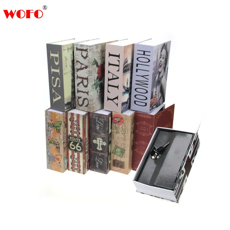 WOFO секретная книга Скрытая Копилка безопасности безопасный ключ замок наличные