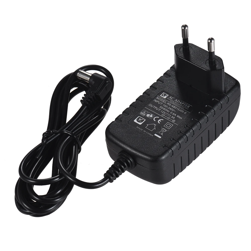 12V 1.5A AC Мощность адаптер для Viltrox L116T L116B L132T L132B VL 162T светодиодный видео свет