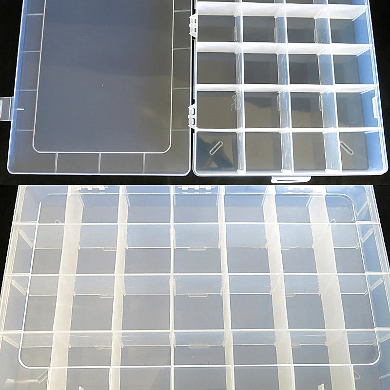 Большая коробка для ювелирных изделий 1 шт./лот 28 ячеек пластиковый акриловый