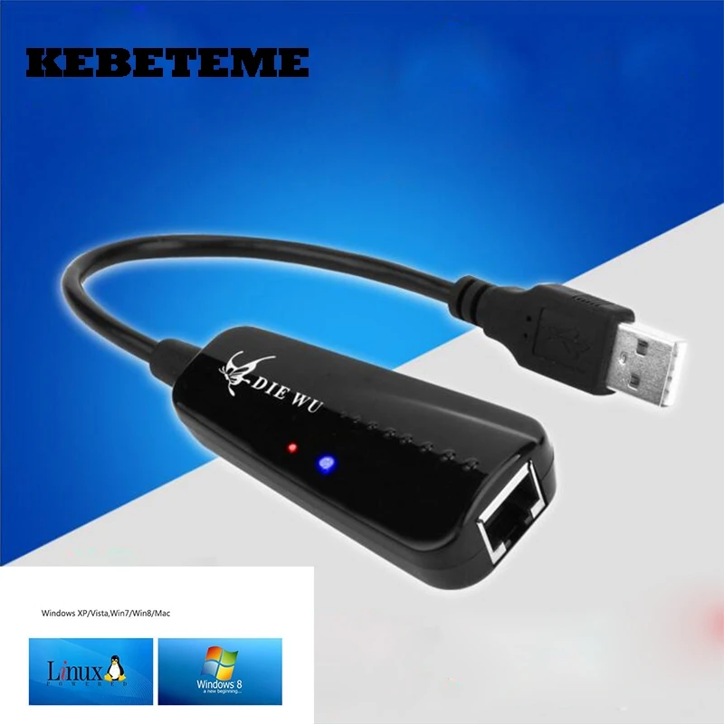 KEBETEME Mini 10/100 Мбит/с USB 2 0 Ethernet к RJ45 проводная Сетевая карта Lan адаптер концентратор