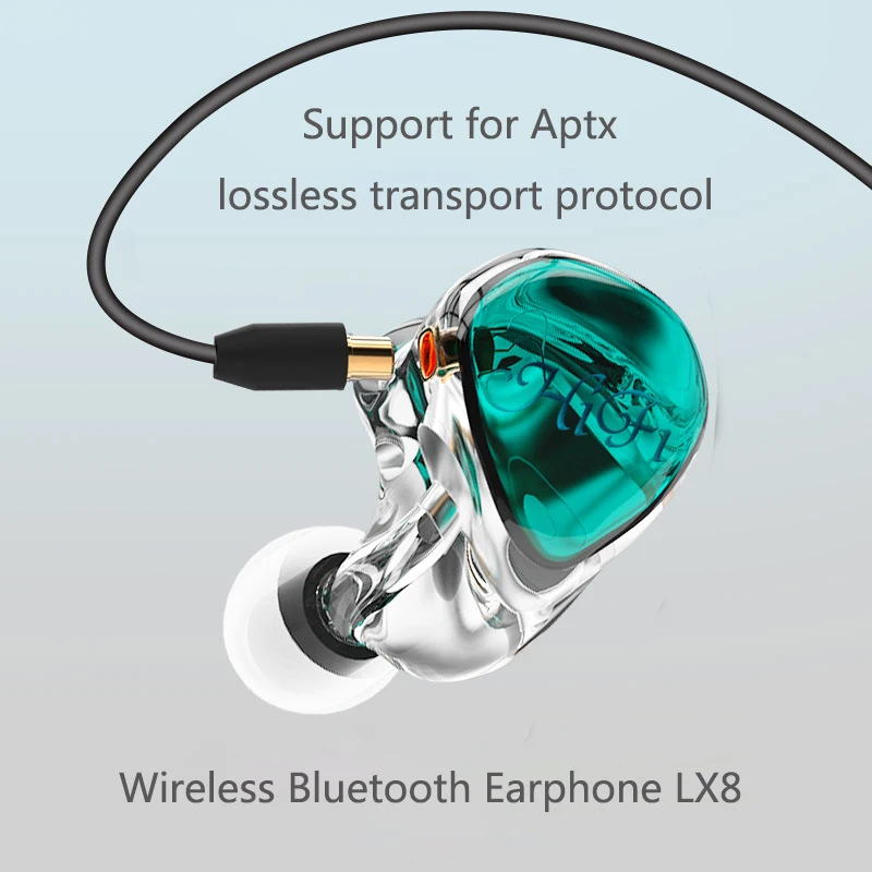 HIFI наушники с басами спортивные шумоподавлением водонепроницаемые Aptx Bluetooth 5 0