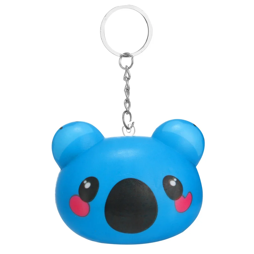 J Hot Squishies Keychains Kawaii Cartoon Animal Slow Rising Cream Scented Keychain Stress Relief Toys 6.20 - Цвет: J