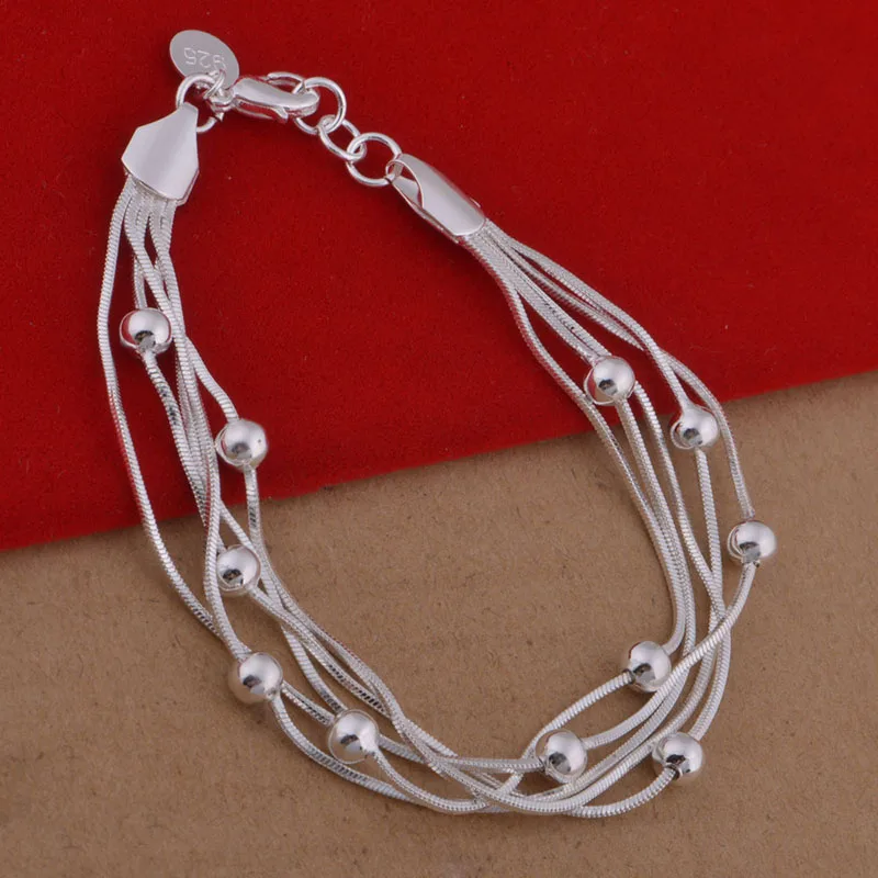 European and American fashion elegant female silver plated bracelet style 3-3 # 2118624 | Украшения и аксессуары
