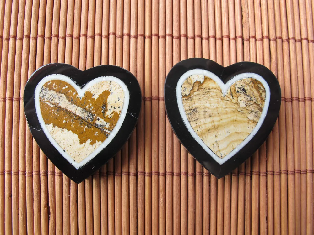 Подвеска из драгоценного камня 40 мм в форме сердца | Украшения и аксессуары