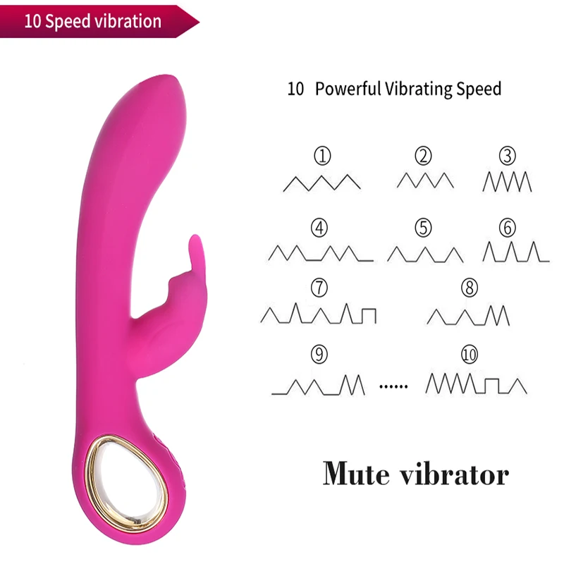 10 скоростей Отопление кролик вибратор секс игрушки для женщин гей