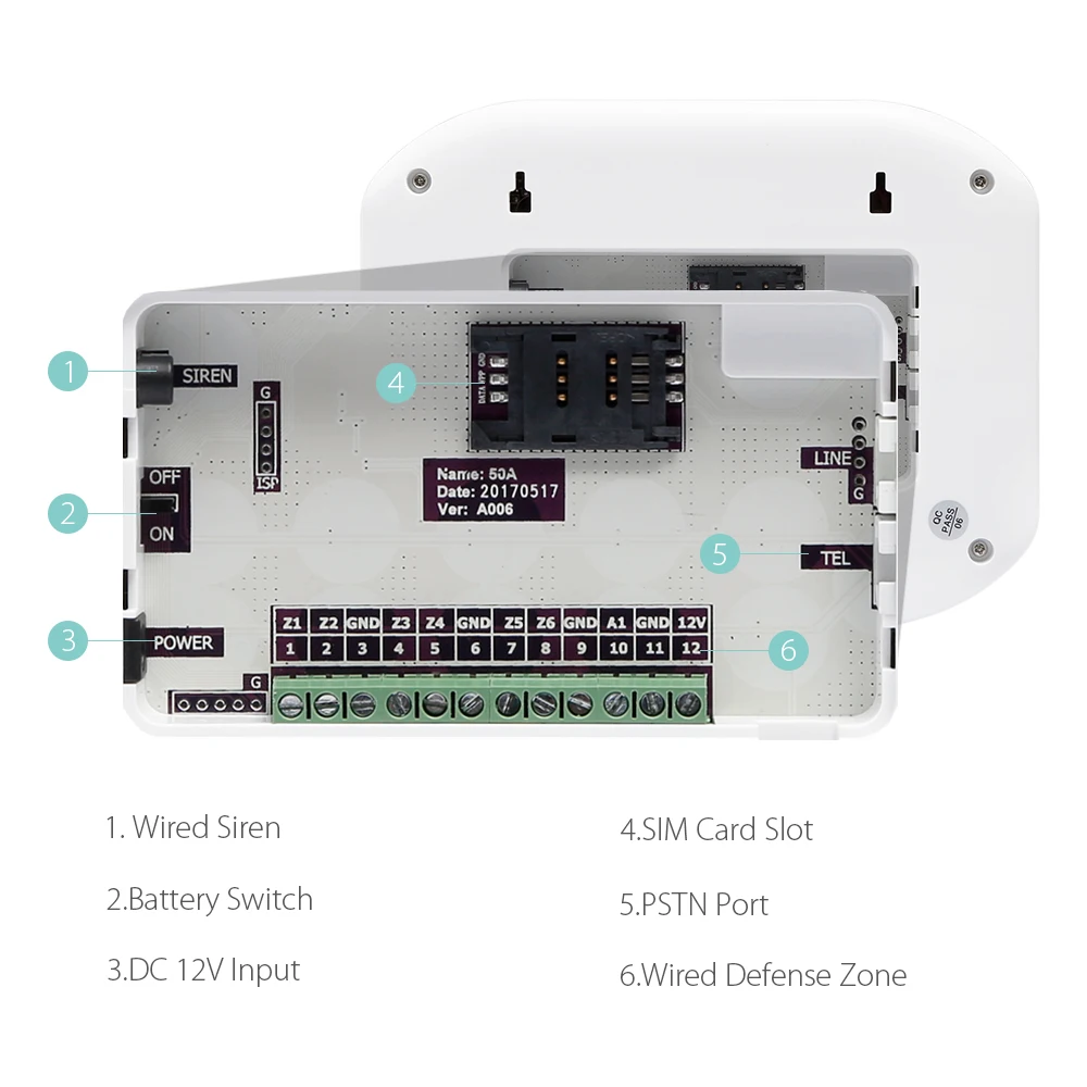 HOMSECUR беспроводный &amp Проводная GSM RFID LCD SMS автоматический набор домашняя