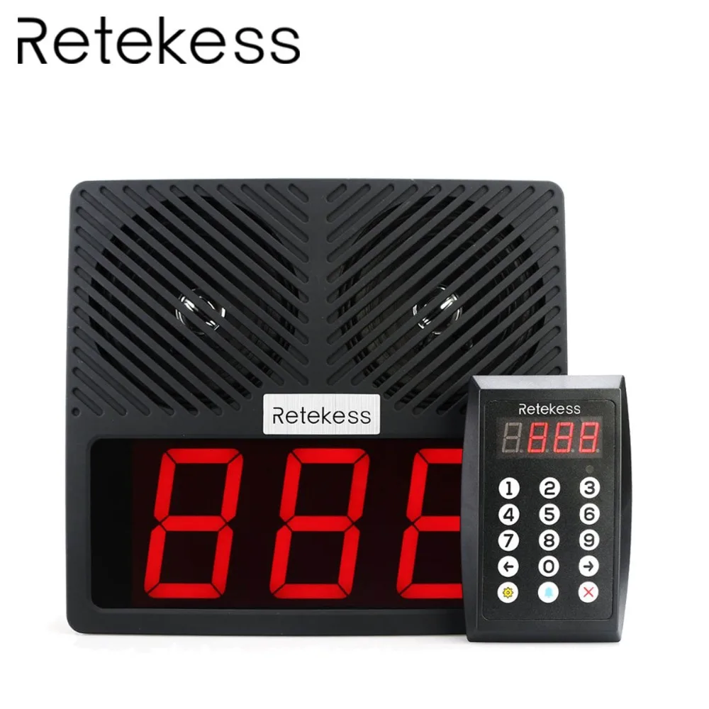 RETEKESS TD101 клавиатура пейджер 433 МГц Интеллектуальный голосовой система вызова