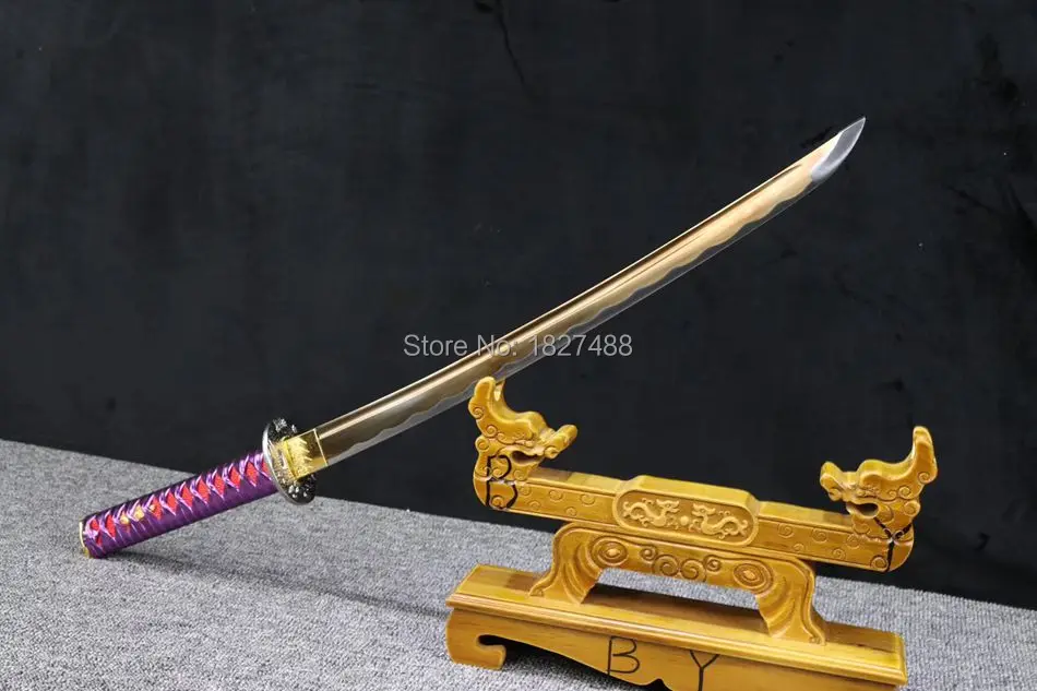 Ручная работа T1095 из высокоуглеродистой стали полный Tang Smaurai Sword острый меч катана