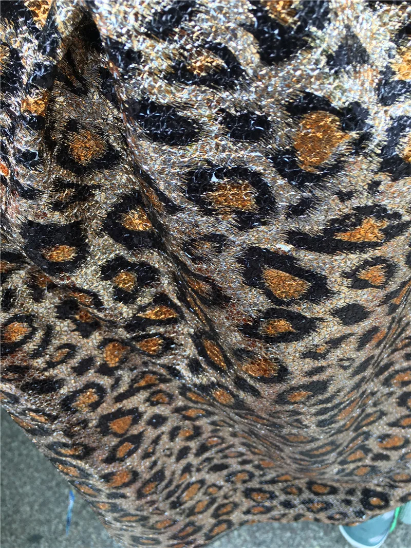 Красивый дизайн с изображением тигра Вышитое Тюлевое кружевное YG-504 французская