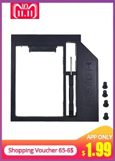 TISHRIC Универсальный 2nd 2,5 HDD HD SSD корпус SATA 3,0 Caddy 12,7 мм внешняя коробка для жесткого диска чехол адаптер Корпус для ноутбука DVD ROM optibay