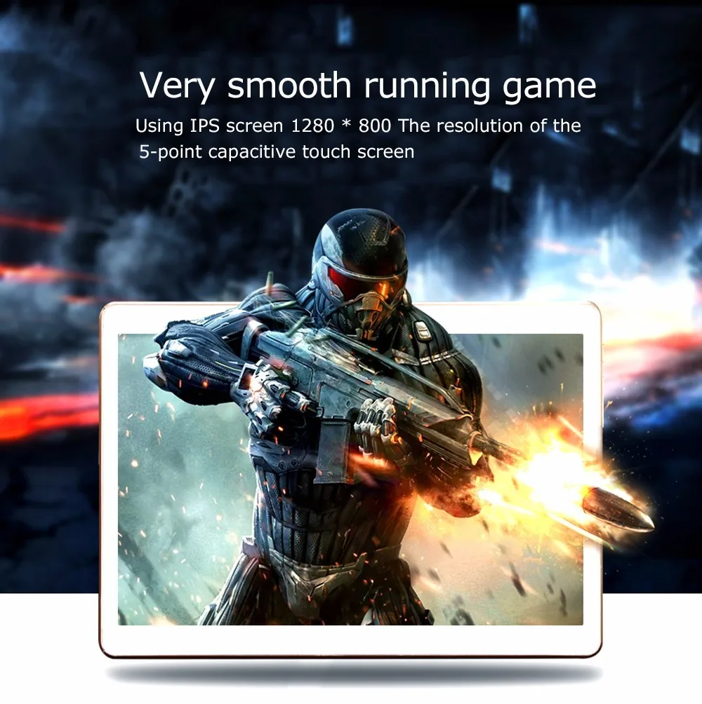 10.1 touch tablet 2 + 32GB free shipping Android 7.0 quad-core dual card standby Google game gift quality | Компьютеры и офис