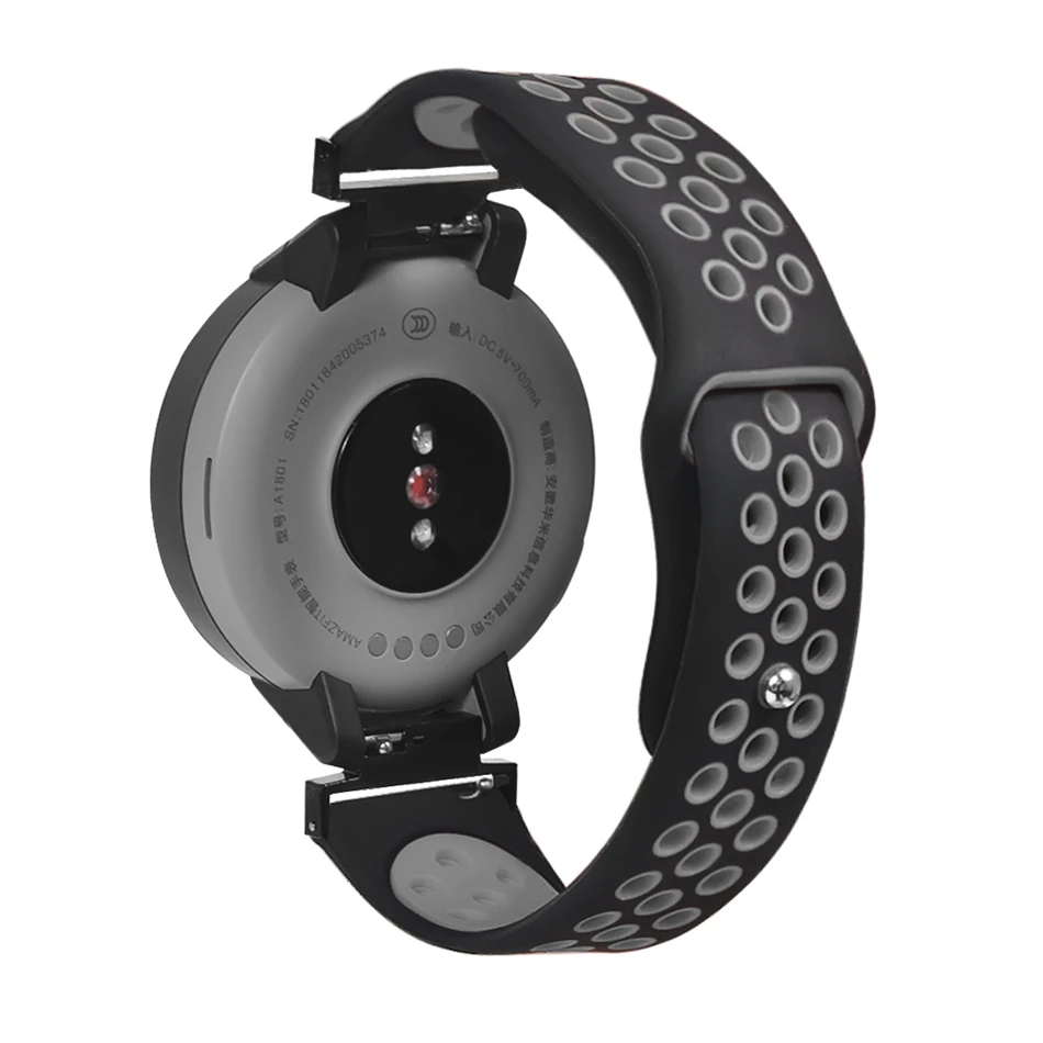 YUEDAER двойной цвет ремешок для Xiaomi Amazfit Verge Band умные часы аксессуары для Amazfit Verge ремни силиконовый мягкий