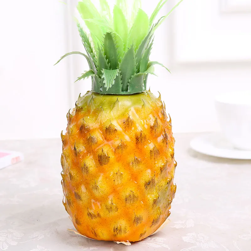 pineapple yumai Юмай Дракон Фрукты Ананас Пластиковые Большой Размер Искусственные Фрукты Тропические Искусственные Фрукты Фотография Сцена Главная Украшение Стола - Цвет: pineapple