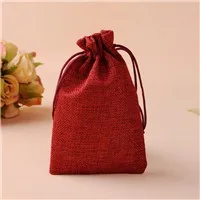 С кулиской, из джута джутовые мешки, 50 шт в наборе, 13x18 см подарочные пакеты для ювелирного bolsas de regalo joyero organizador может изготовленным на заказ логосом
