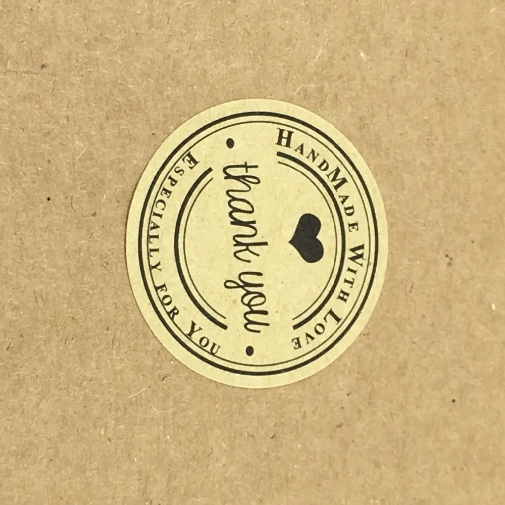 100 шт 3 5 см благодарим вас подарочные наклейки этикетки для персонализированной