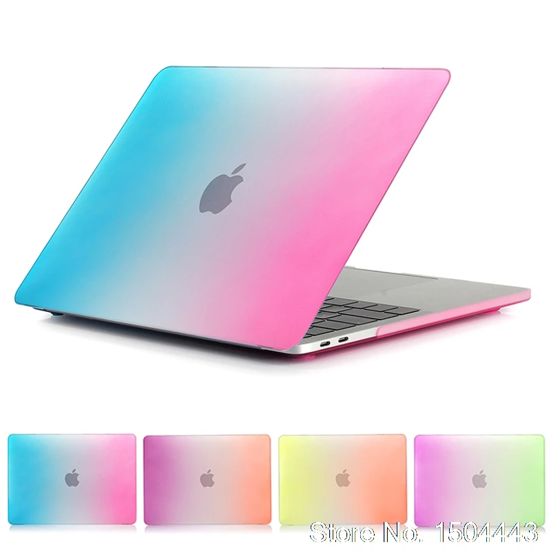 2017 жесткий чехол с радужным градиентом для новейшего Macbook Pro 13 дюймов сенсорной