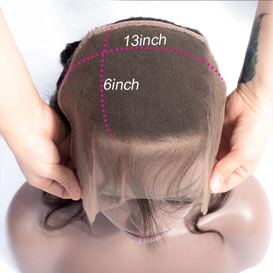 Piaoyi 13x6 HD Transparent Lace Frontal Ear to Closure With Baby Hair Brazilian Straight Remy Human | Шиньоны и парики