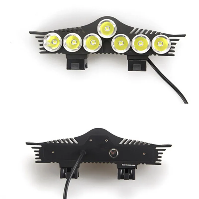 Ультра яркий 7 x CREE XM-L2 3 режима светодиодный фара для велосипеда передняя с 6*18650
