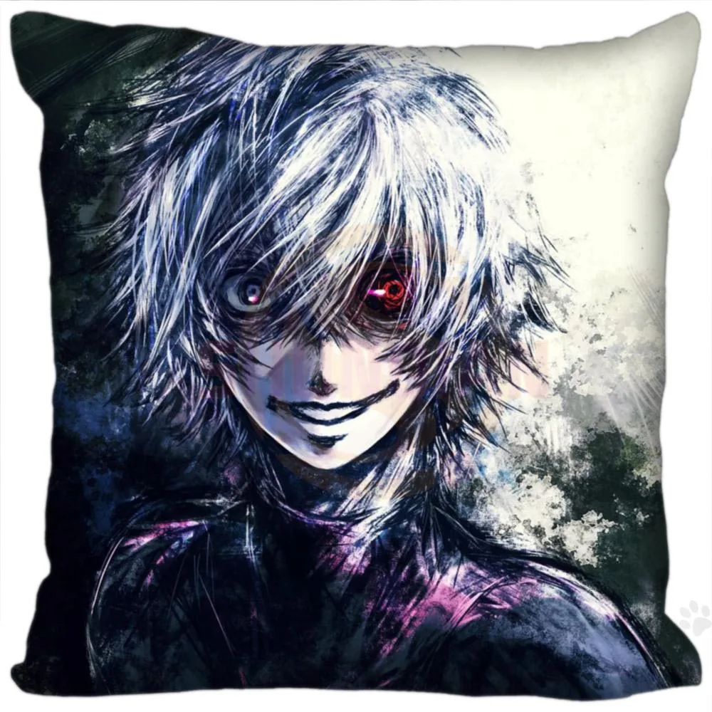 

H + P #91 Новинка Лидер продаж наволочка Токийский Гуль #7 мягкая 45x45 см (двухсторонняя) Наволочка на молнии SQ01003 @ H091