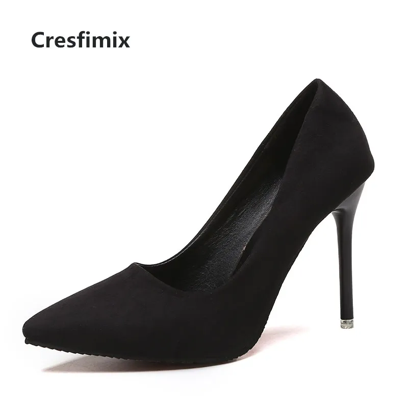 Туфли-лодочки Cresfimix женские на высоком каблуке без застежки повседневные для