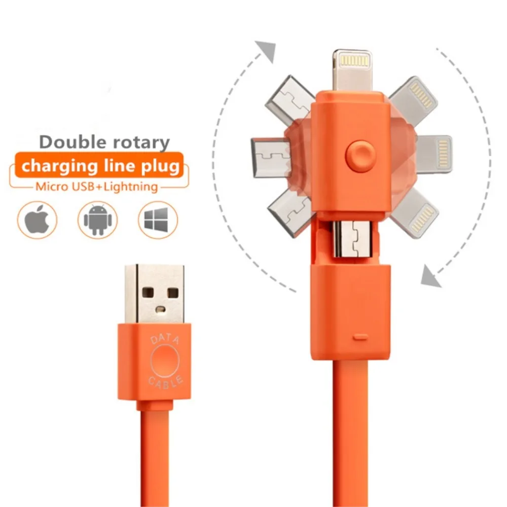 Кабель Micro Usb для IPhone Запасных Частей 2 В 1 Зарядки линия Мобильный Телефон Samsung